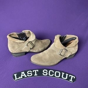 Paul Green Suede Moto Booties Sz 8